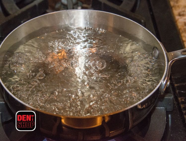 boiling water